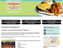 Tablet Screenshot of hooligansrestauranttuscaloosa.com